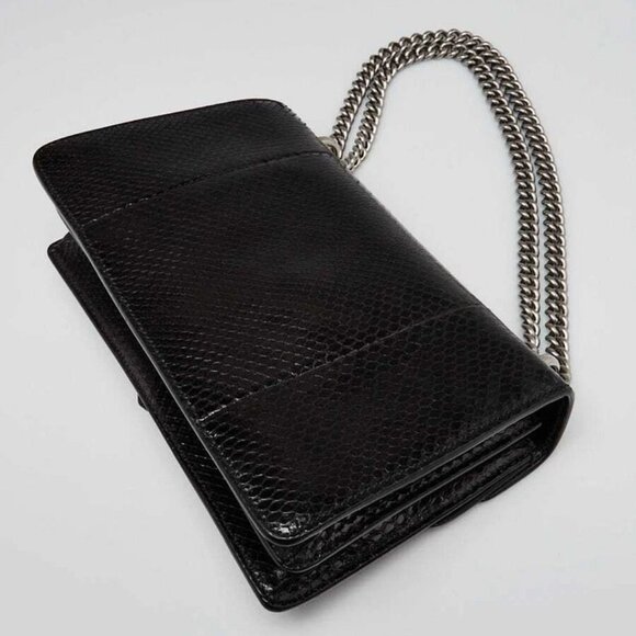Gucci Black Snakeskin Small Dionysus Small Shoulder Bag - Picture 3 of 12